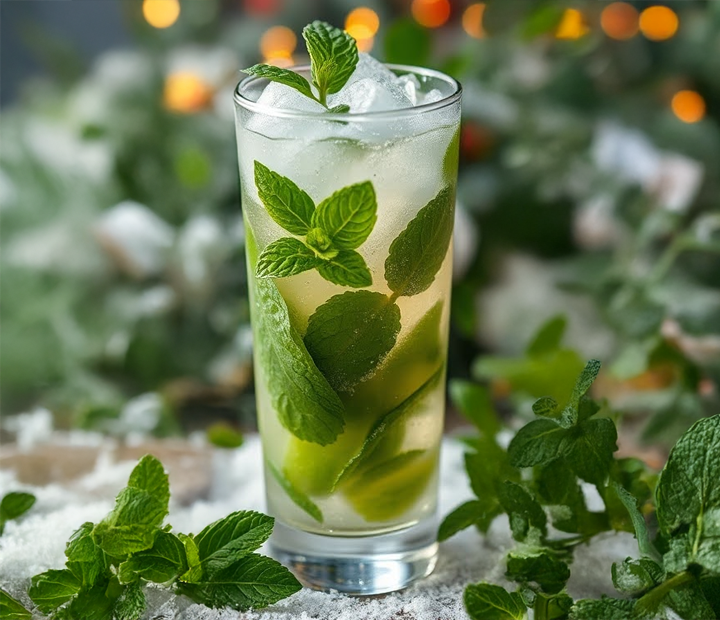 The Tipsy Winter Mojito