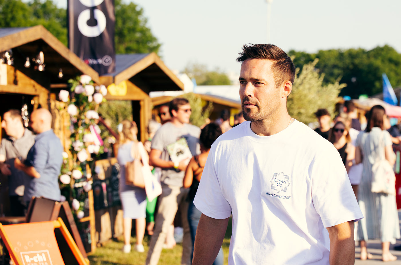 Spencer Matthews at Taste of London with CleanCo